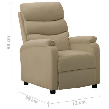 Relaxsessel Elektrisch Cappuccino-Braun Kunstleder