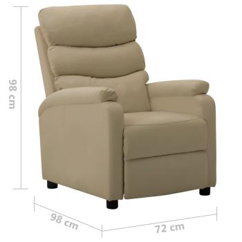 Relaxsessel Cappuccino-Braun Kunstleder