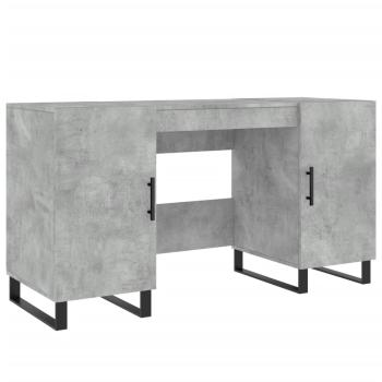 Schreibtisch Betongrau 140x50x75 cm Holzwerkstoff