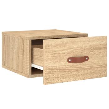 Wand-Nachttisch Sonoma-Eiche 35x35x20 cm