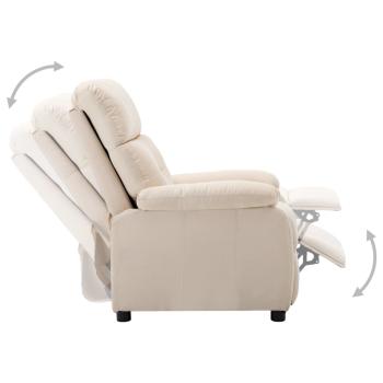 Relaxsessel Creme Stoff