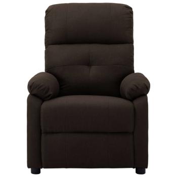 Relaxsessel Dunkelbraun Stoff