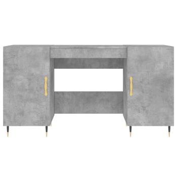 Schreibtisch Betongrau 140x50x75 cm Holzwerkstoff