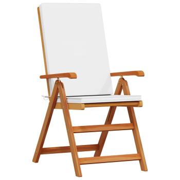 Garten-Liegestühle mit Kissen 8 Stk. Massivholz Teak