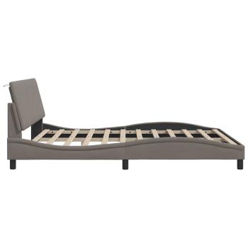 Bettgestell ohne Matratze "Hanko" Taupe 180x200 cm Stoff