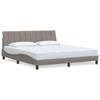 Bettgestell ohne Matratze "Hanko" Taupe 180x200 cm Stoff