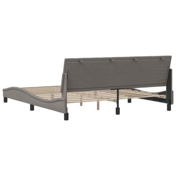 Bettgestell ohne Matratze "Hanko" Taupe 180x200 cm Stoff