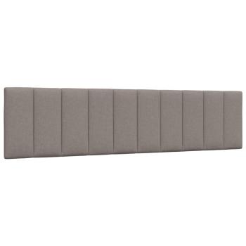 Bettgestell ohne Matratze "Hanko" Taupe 200x200 cm Stoff
