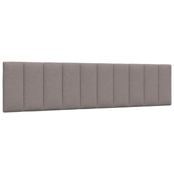 Bettgestell ohne Matratze "Hanko" Taupe 200x200 cm Stoff