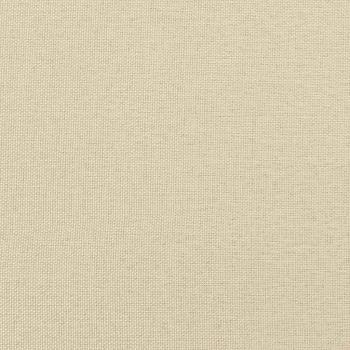 Bettgestell ohne Matratze "Hanko" Creme 200x200 cm Stoff