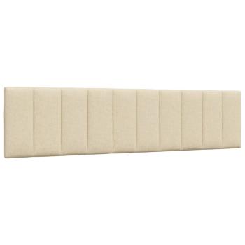Bettgestell ohne Matratze "Hanko" Creme 200x200 cm Stoff
