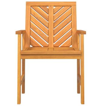 Garten Essgruppe 6 pcs Braun Mittel Massivholz