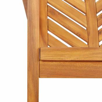 Garten Essgruppe 6 pcs Braun Mittel Massivholz