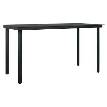 Essgruppe 5 pcs Hellgrau und Schwarz 140 x 70 x 74 cm