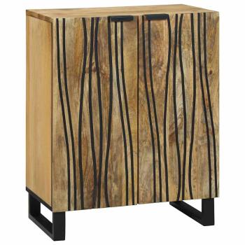 Badezimmermöbel Set 3 pcs Braun Mittel Massivholz