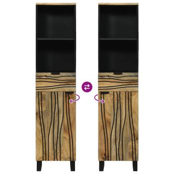 Badezimmermöbel-Set mit Schubladen 3 pcs Braun Holzwerkstoff