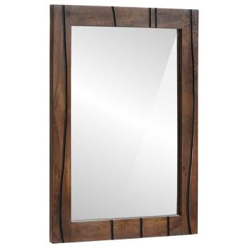 Badezimmermöbel Set mit Regal mit Speicher mit Tür mit Spiegel 2 pcs Walnuss Braun Standard