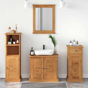 ARDEBO.de - Badezimmermöbel Set 4 pcs Honigbraun 37 x 34 x 110 cm