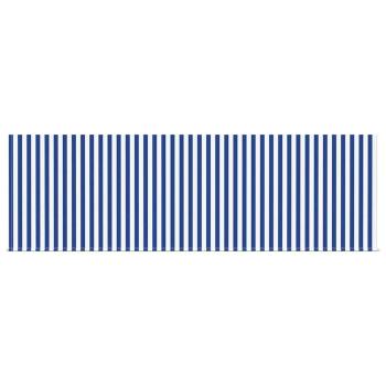 Einziehbare Markise Gestreift Blau und Weiß Weiß 350 x 200 cm