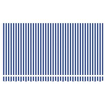 Einziehbare Markise Blau und Weiß Anthrazit 350 x 200 cm
