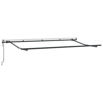 Markise mit Blende Creme 350 x 200 x 120 cm Stoff, Metall