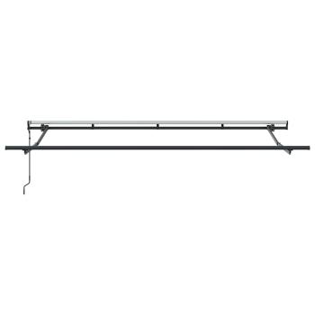 Markise mit Blende Creme 350 x 200 x 120 cm Stoff, Metall