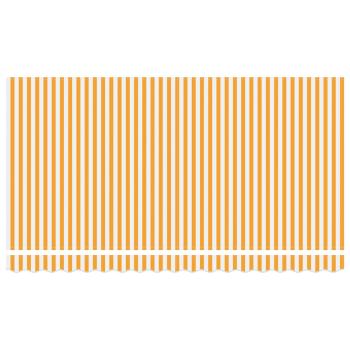 Einziehbare Markise Gelb und Orange und Weiß