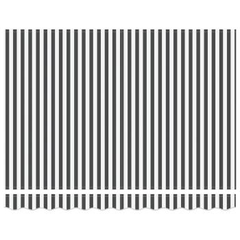 ARDEBO.de - Einziehbare Markise Anthrazit und Weiß