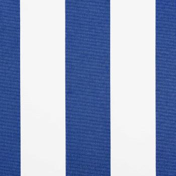 Einziehbare Markise Blau und Weiß und Anthrazit