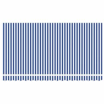 Einziehbare Markise Blau und Weiß 400 x 200 cm Gewebe