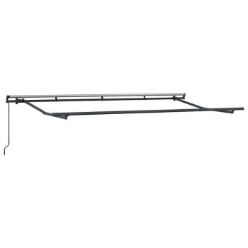 Einziehbare Markise Cremefarben Anthrazit Braun 400 x 200 cm