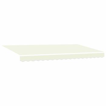 Einziehbare Markise Cremefarben Anthrazit Braun 400 x 200 cm