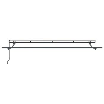 Einziehbare Markise Cremefarben Anthrazit Braun 400 x 200 cm