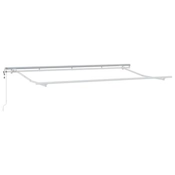 Einziehbare Markise Cremefarben Weiß Braun 400 x 200 cm
