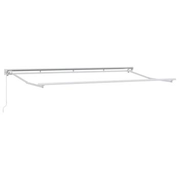 Einziehbare Markise Burgunderrot 400x200 cm Stoff und Polyester