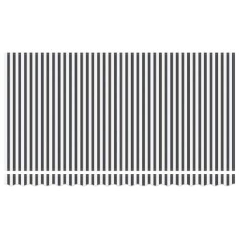 Einziehbare Markise Anthrazit und Weiß 400x200 cm