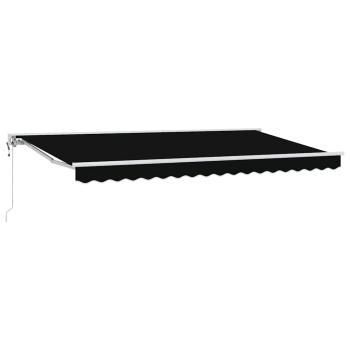 Einziehbare Markise Schwarz 400x200 cm