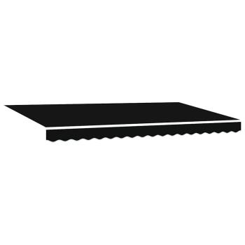 Einziehbare Markise Schwarz 400x200 cm