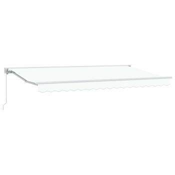 Einziehbare Markise Weiß 400x200 cm