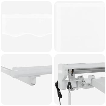 Einziehbare Markise Weiß 400x200 cm