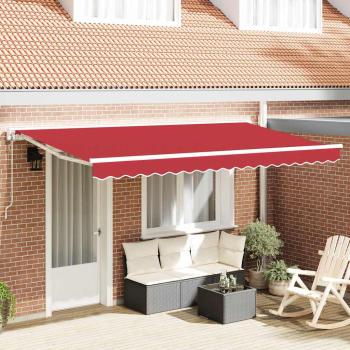ARDEBO.de - Einziehbare Markise Rot 400x200 cm