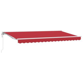 Einziehbare Markise Rot 400x200 cm