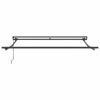 Einziehbare Markise Anthrazit und Weiß 300x250 cm