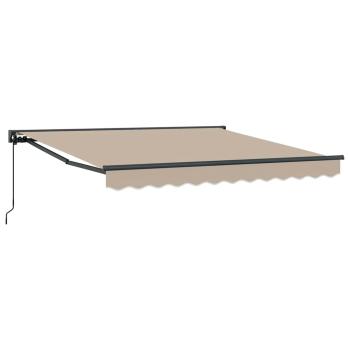 ARDEBO.de - Einziehbare Markise Beige 300x250 cm Polyester