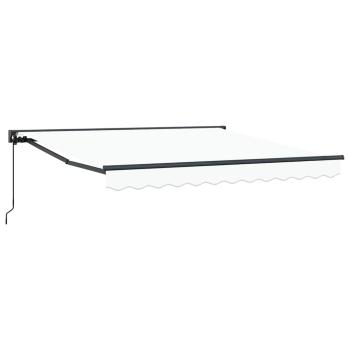 Einziehbare Markise Weiß 300x250 cm Polyester