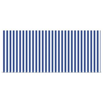 Einziehbare Markise Marineblau und Weiß 350 x 250 cm