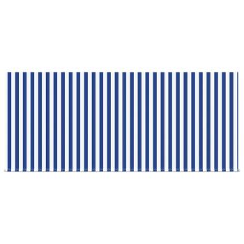 Einziehbare Markise Blau-weiß gestreift 350 x 250 cm Gewebe