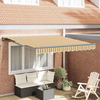ARDEBO.de - Einziehbare Markise Marineblau 350x250 cm