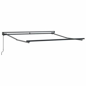 Einziehbare Markise Grün und Weiß 350x250 cm