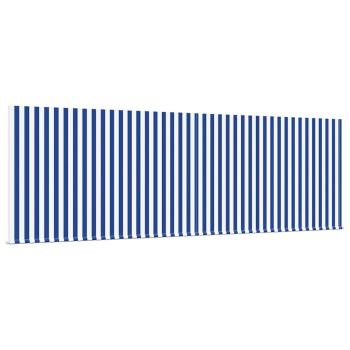 Einziehbare Markise Blaue und weiße Streifen 400 × 300 cm